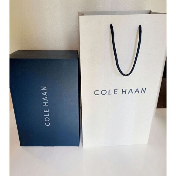 COLE HAAN Authentic Designer EMPTY Shoebox and Paper Bag Set - Picture 1 of 10